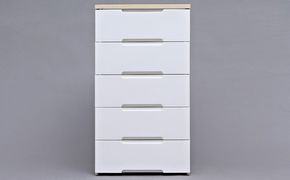 ウッドトップチェスト HG-555 チェスト プラスチック 北欧 完成品 リビング 収納 木製 タンス 箪笥 4段 アイリスオーヤマ ホワイト/ペアー 家具 