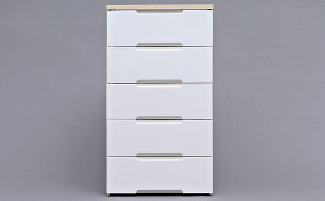 ウッドトップチェスト HG-555 チェスト プラスチック 北欧 完成品 リビング 収納 木製 タンス 箪笥 4段 アイリスオーヤマ ホワイト/ペアー 家具 