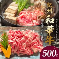 BN6050_G_紀州和華牛　切り落とし【赤身】500g　【ギフト用】★折箱（肉用）