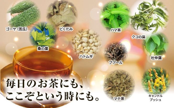 【6袋入 約6か月分】すっきりすらっと茶 糸島市 / 株式会社ピュール[AZA243] お茶 茶 茶葉 健康 和漢野草　ティーバック