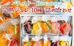 河の屋　パティスリー Kawanoya　完熟ジュレ 10種 詰め合わせ｜ジュレ ゼリー シャーベット 洋菓子 おやつ お菓子 おかし スイーツ おすすめ 人気 セット 贈り物 プレゼント ギフト 夏 愛知県 美浜町 ※北海道・沖縄・離島への配送不可 ※2026年5月上旬～8月下旬頃に順次発送予定