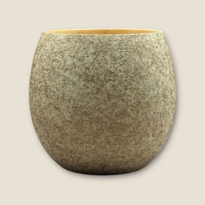 木製 エッグカップ 乱糸マット仕上げ 漆白［NF122］ 303446_CU90053VC04