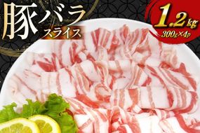 豚肉 宮崎県産 豚バラ しゃぶしゃぶ用 300g 4p 計 1.2kg セット [TRINITY 宮崎県 日向市 452061331] 冷凍 小分け しゃぶしゃぶ スライス 豚バラ肉 宮崎 豚バラ薄切り 薄切り