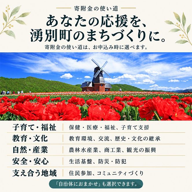 北海道湧別町 寄附のみの応援受付 3,000円コース（返礼品なし 寄附のみ 3000円）