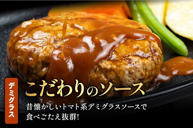 お肉屋さんのハンバーグ 昔懐かしいデミグラスソース(160g×4個)＆和風オニオンソース(150g×4個) 計1240g [ハンバーグ 肉 おかず 惣菜 個包装 簡単 湯せん 洋食 湯煎 個別包装 小分 お弁当 便利 お試し]|06_thm-040801