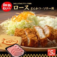 もちぶた ロース 150g × 5枚 ソテー とんかつ 和豚 もち豚 豚肉 ポーク お肉 肉 豚 ぶた ブタ 豚ロース 精肉 アウトドア キャンプ バーベキュー 冷蔵 宮城 スペシャルキャンペーン 10,000円台おすすめ返礼品 