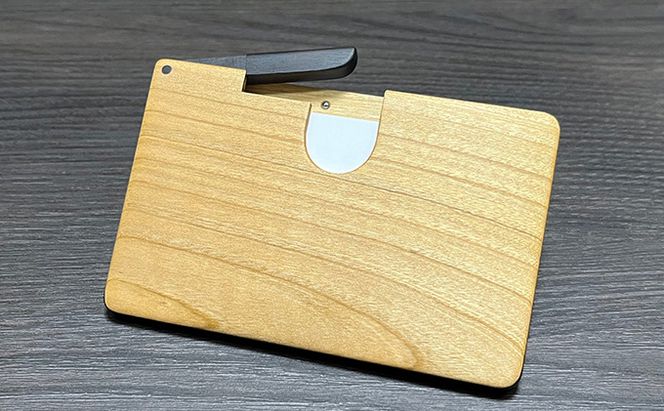 木 の 名刺入れ （桜/黒檀） bolly木工房 木材 ビジネスシーン 工芸品 雑貨 日用品 