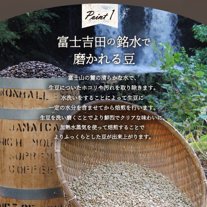 メール便発送【訳ありコーヒー定期便】富士山の湧き水で磨いた スペシャルティコーヒーセット 6ヶ月コース 400ｇ 【選べる 豆 / 粉】 コーヒー 珈琲 スペシャルティコーヒー ブレンドコーヒー マイルドブレンドコーヒー 山梨 富士吉田