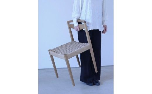 [HOFF&Co.]ダイニングチェア "RPチェア"[183H05]ダイニング チェア 椅子 ペーパーコード ナラ無垢材 インテリア ミニマム クラシカル 家具 工房 雑貨 日用品 おしゃれ Furniture