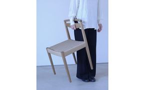 【HOFF&Co.】ダイニングチェア "RPチェア"［183H05］ダイニング チェア 椅子 ペーパーコード ナラ無垢材 インテリア ミニマム クラシカル 家具 工房 雑貨 日用品 おしゃれ Furniture