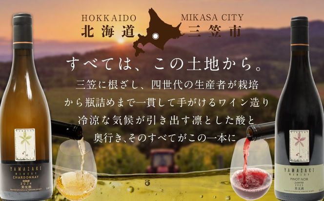 三國シェフ推奨！山崎ワイン(赤・白２本セット)各750ml【02002】