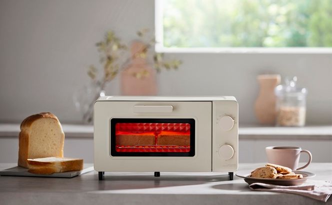 オーブントースター(2枚焼き) EOT-201-C アイボリー トースター 2枚 小型 2枚焼き アイリスオーヤマ プレゼント オーブン トースター食パン 調理 朝食  家電 電化製品 新生活 一人暮らし