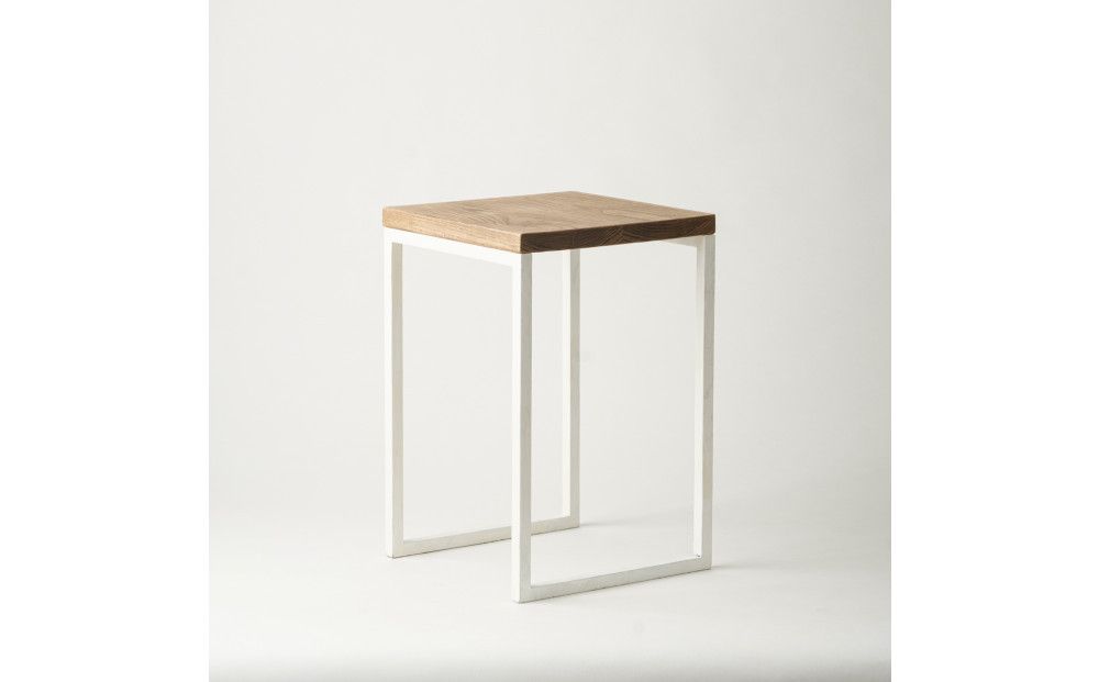 マキヅ家具 槙塚鉄工所 Mashikaku stool 白 372013