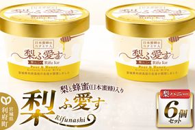 梨ふ愛す 梨ハニー 90ml×6個セット ラクトアイス [アイス スイーツ パフェ ご褒美]|06_ccp-090601