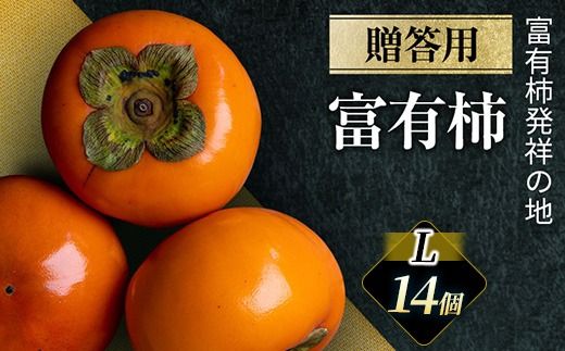 【先行予約】富有柿 贈答用 L×14個【富有柿の発祥の地 瑞穂市！！】｜富有柿 柿 かき カキ フルーツ 果物 贈答 贈答用 プレゼント ギフト 贈り物 秋 Lサイズ 人気 産地直送 岐阜 瑞穂市 送料無料  ※2026年11月～発送
