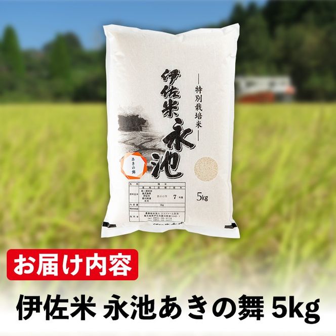 isa743 ＜先行予約受付中！2026年10月中旬から順次発送＞《数量限定》令和8年産 特別栽培米 伊佐米永池 あきの舞(5kg) 伊佐市 永池 特産品 お米 新米 米 白米 精米 伊佐米 あきの舞 5kg 【エコファーム永池】