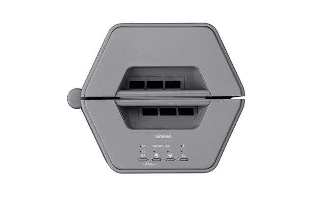 セラミックファンヒーター ACH-MN12A-H グレー セラミックヒーター コンパクト アイリスオーヤマ 温風 暖房器具 脱衣所 リビング キッチン 廊下 マルチWAY