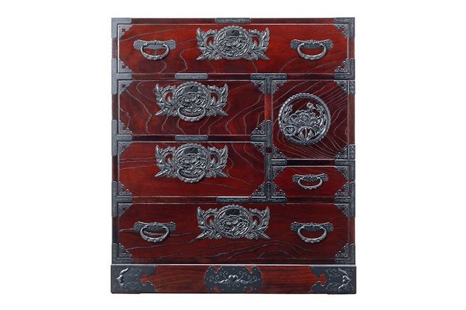 仙台箪笥 手許箪笥 拭き漆塗り (申込書返送後、1ヶ月～6ヶ月程度でお届け)|06_kyk-230301