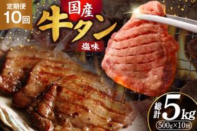 定期便 10回 牛タン 厚切り牛タン 希少部位 国産 塩味 500g 3〜4人前 [佐藤精肉店 宮城県 気仙沼市 20566234] 牛タン 肉 牛肉 精肉 牛たん 牛タン塩 牛たん塩 冷凍 焼肉 牛タン BBQ 牛たん アウトドア バーベキュー 厚切り タン 牛たん ふるさと納税 ふるさと 返礼品