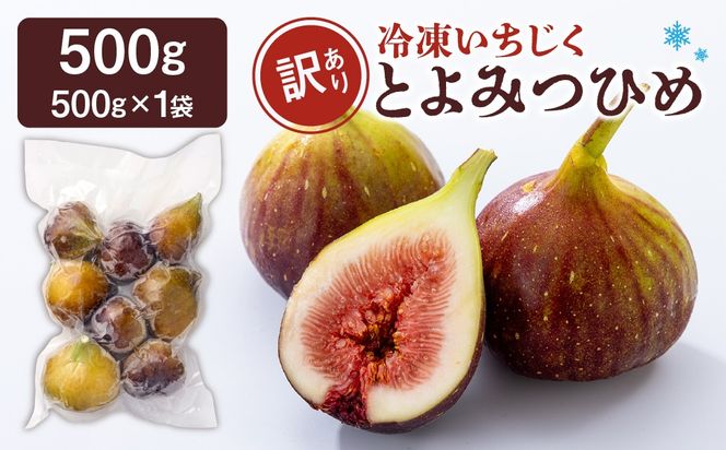 訳あり冷凍いちじく（とよみつひめ」）500ｇ【JAほたるの里】_HA1657