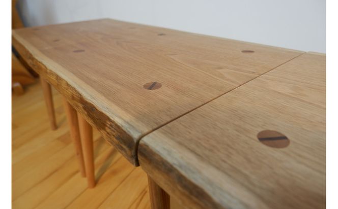 ３連スツール（胡桃） 372013_LL007