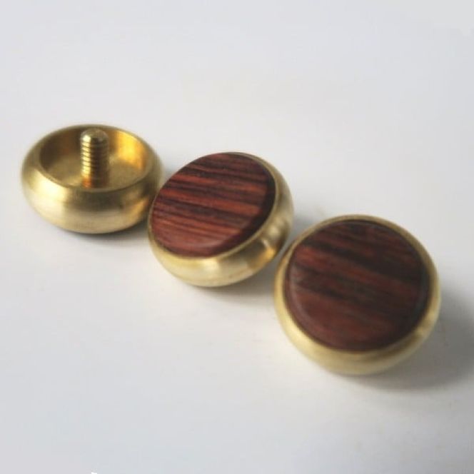 木製ピストンボタン Y型（真鍮削り出し） ［195S11］ Y型 真鍮削り出し 選べる 素材 花林コブ材 ローズウッド材 トランペット フリューゲルホルン コルネット ピッコロトランペット 木製 ピストンボタン 重量型 拡散防止 音質向上 フィンガーアクション 愛知県 小牧市 送料無料