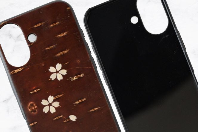 角館樺細工 《樺細工 八柳》 iPhone 17 ケース （桜） 角館工芸協同組合|02_kdk-0k1701b