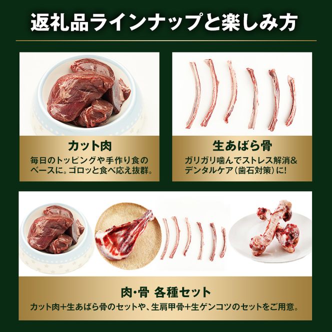 【ペット用ジビエ】無添加 エゾシカ カット肉 4kg (2kg×2) 犬用 生肉 北海道産 鹿肉【deer food】ハンター直送 [ 健康 体 毎日 習慣 大事 無添加 安心 安全 ブロック カット タンパク 低脂質 ] 