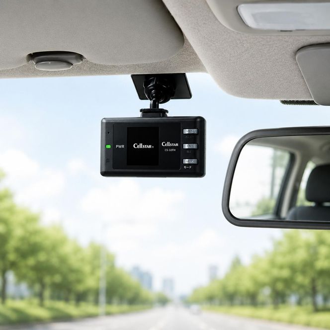 ドライブレコーダー セルスター CS-23FH FullHD 200万画素 GPS HDR スーパーキャパシタ microSD メンテナンスフリー コンパクト 一体型 3年保証 ドラレコ 前方カメラ 車載カメラ 超速GPS 録画 安全運転 日本製 三重県 前後録画 前方録画 国産 前後