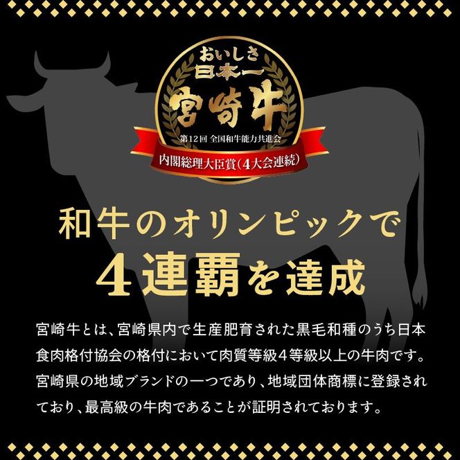 宮崎牛 肩ロース焼肉400g N0140-YA4429