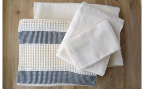 G1988 【スピード発送】フルオーガニック寝具スペシャルセット（綿毛布 他3点）