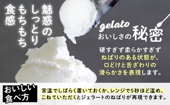 ジェラート アイス 【 全4回 定期便 】 お楽しみ ボトル 2個 × 4回 セット《糸島》【LoiterMarket ロイターマーケット】 [AGD013]  アイスクリーム  ジェラートアイス