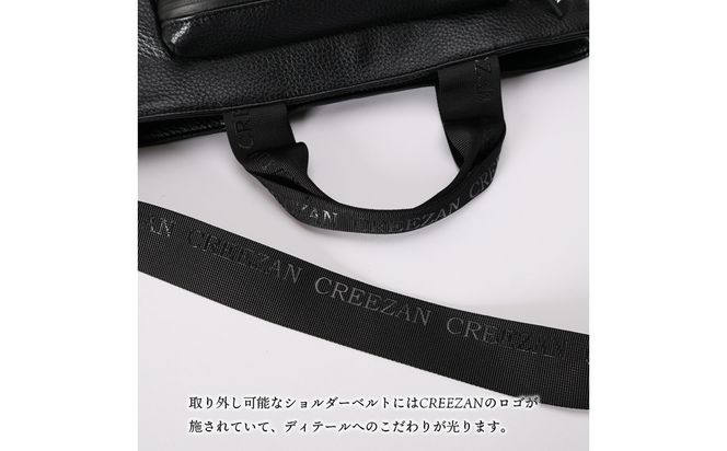 CREEZAN GOLF クリーザンゴルフ カートバッグトート ブラック CCGI-014-02 / ゴルフ カートバッグ ゴルフバッグ トートバッグ 2way 軽量 収納力 水濡れに強い 高機能合成皮革 ショルダーストラップ付き シンプル デザイン