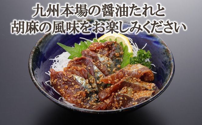 【A4-110】長浜市場直送！ 九州名物胡麻さば【ワンフローズン製法】420g