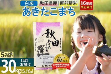 【白米】＜令和6年産 予約＞ 秋田県産 あきたこまち 30kg (5kg×6袋) 30キロ お米|02_snk-011001s