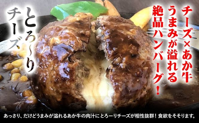 【希少和牛】ハンバーグ 熊本県産 あか牛 チーズ イン ハンバーグ 150g × 8個 南阿蘇食品 牛肉 あか牛 南阿蘇村 《30日以内に出荷予定(土日祝除く)》---sms_fsrcahb_30d_24_19000_1200g---