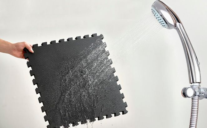 高硬度ジョイントトレーニングマット JMTR-456 ジョイントマット 厚手 2cm 45×45cm 6枚 高密度 硬め 変形しにくい サイドパーツ付 抗菌 防臭 洗える 滑り止め クッションマット 防水 フロアマット トレーニングマット 運動 アイリスオーヤマ