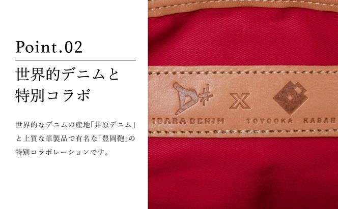 豊岡鞄 craftsmanship Selvedge Denim itinerator ネイビー 781115 / 木和田正昭商店 ショルダーバッグ 井原デニム メッセンジャーバッグ メンズ レディース バッグ カバン 鞄 斜めがけ A4ファイル収納