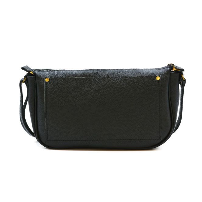 益子の革工房maharoのラウンドショルダーバッグ（M）ブラック｜栃木県 益子町 ふるさと納税 ショルダーバッグ バッグ 牛革 手作り (AX116-3)