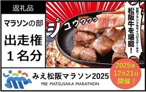 みえ松阪マラソン2025（フルマラソン）出走権　１名様分【4.4-11】