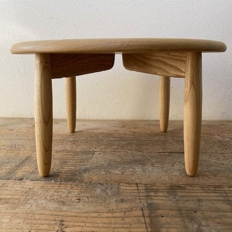 子供 机 キッズ デスク おしゃれ 木製 木育 男の子 女の子 無垢材 国産 栗の木 栗材 インテリア 藤枝家具 遊木舎 TOY 丸 テーブル [PT0012-000039]