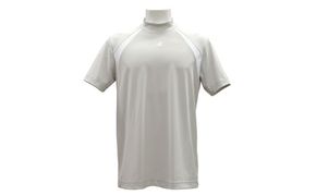 ニューバランスゴルフ ウェア 半袖 モックネックシャツ メンズ UVカット グレー 012-6166002