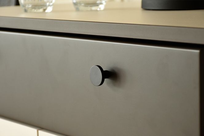 クーガ 118 カウンター ドア【完成品 レトロ モノトーン ワイド 収納家具 扉収納】(H062331)