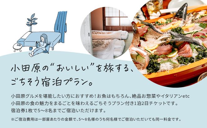 小田原の幸を食べ尽くす1泊2日　 5〜8名 古民家ゲストハウス  Tipy records inn house 142069_JG004