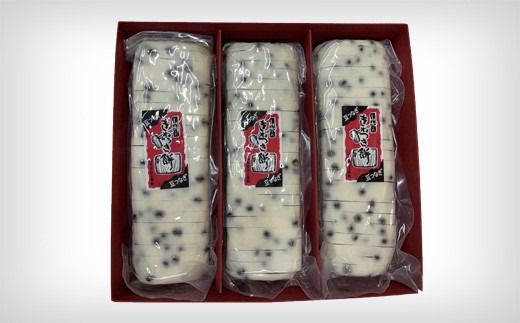 ふるさとの味覚 真空斗棒餅詰合せ（豆つなぎ　1kg × 3本） 017011