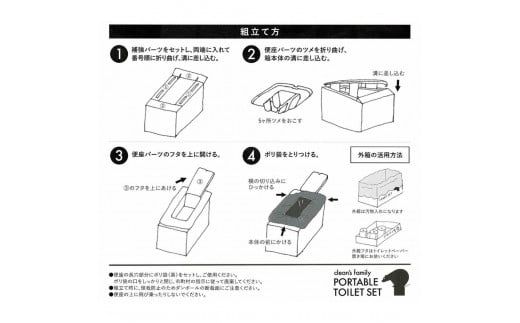 【CF-R7hbk】【防災アイテム】【簡易トイレ付】クリーンズファミリー 簡易トイレ付トイレセット 100回 トイレットペーパー 200m ソフトタイプ 再生紙 リサイクル コンパクト 防災 災害 緊急 日用品 高知