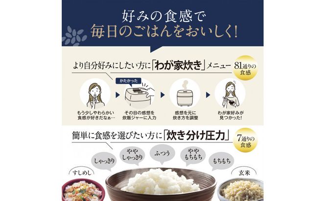 象印 圧力IH炊飯ジャー 1升炊き ( 炊飯器 ) 「 極め炊き 」 NWWD18-BA ブラック 272183_AK92