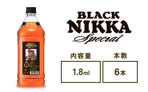 ニッカウヰスキー　ブラックニッカ　スペシャル　1.8L PET×6本