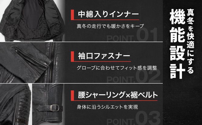 【デグナー】レザージャケット[25WJ-7] レッド XLサイズ｜京都 バイクギア 人気ブランド ジャケット バイク［ ヴィンテージ風ジャケット 中綿入りインナー オールドフィニッシュ加工 短丈設計 羊革 実用性 日常使い 軽量 柔軟性 ツーリング ライダー バイカー アウトドア おしゃれ かっこいい 人気 おすすめ 送料無料 ふるさと納税 ］ 261009_A-JR194VC07