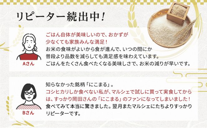 令和7年産 特別栽培米 にこまる 白米 3kg 精米 お米 こめ コメ ごはん ご飯 単一原料米